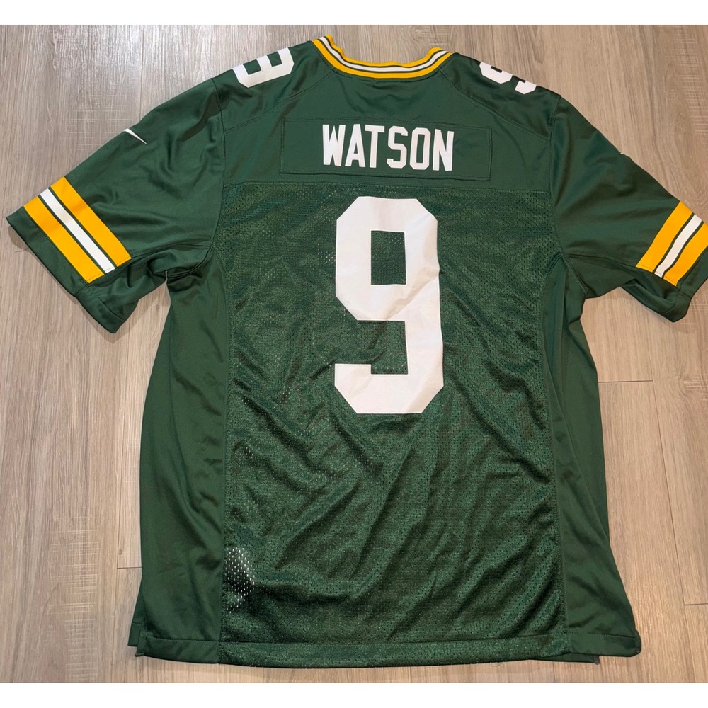 Nike Green Bay Packers Christian Watson 9 Jersey Mens XL Green NFL Game Day